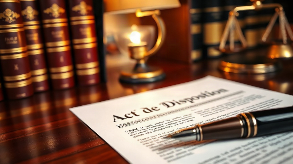 Quels sont les différents types d'actes de disposition